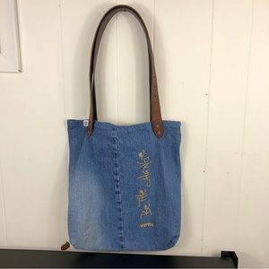 NWT Worth Denim Be The Change Upcycled Tote